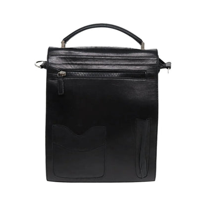 Fendi Vintage Leather, Black, Leather, Handbag