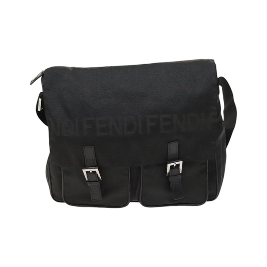 Fendi Vintage Nylon, Black, Nylon, Shoulder Bag