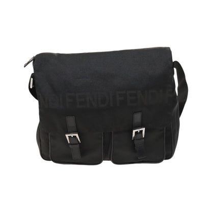 Fendi Vintage Nylon, Black, Nylon, Shoulder Bag