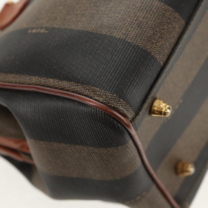 Fendi Vintage Pequin Convertible Boston Bag - Brandsamsara