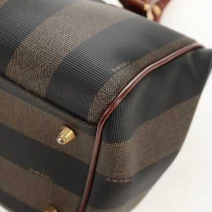 Fendi Vintage Pequin Convertible Boston Bag - Brandsamsara