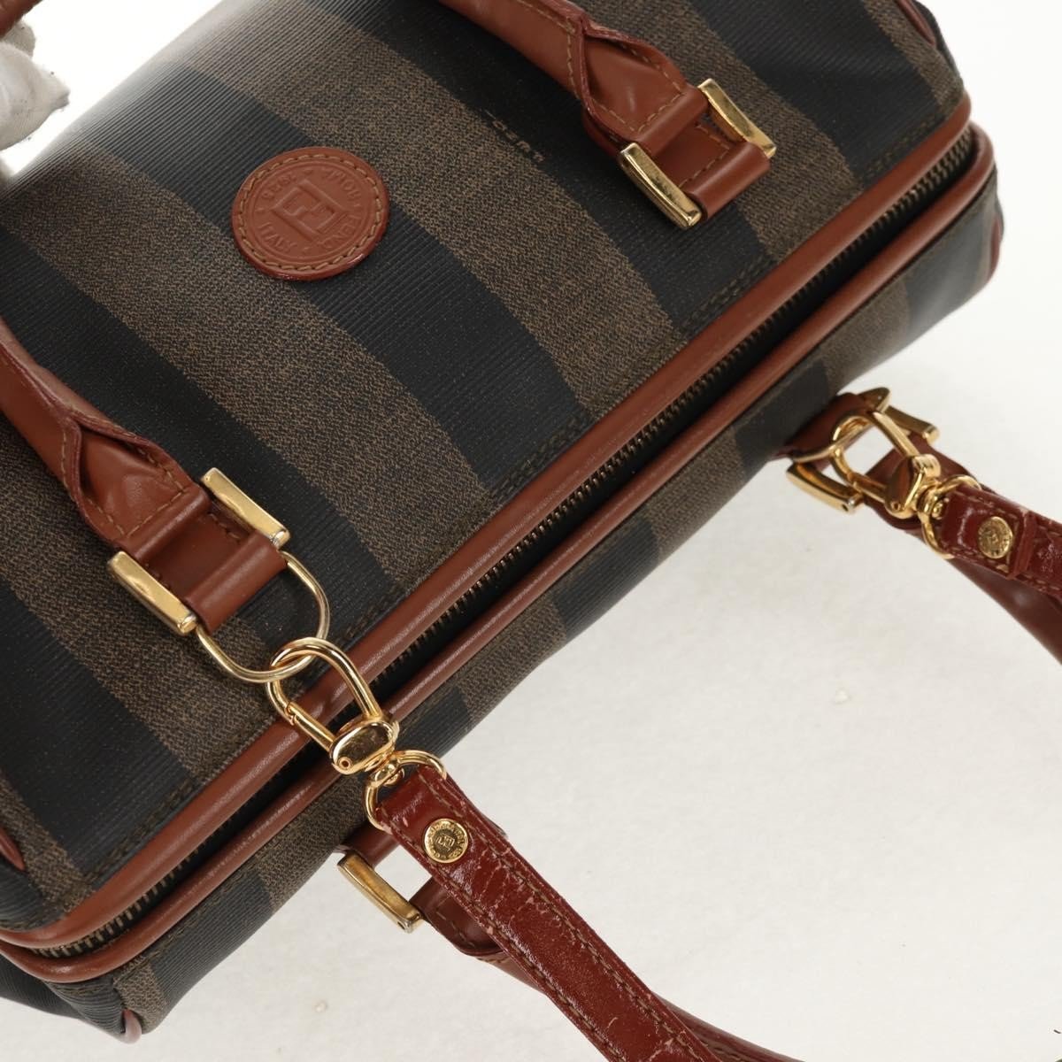 Fendi Vintage Pequin Convertible Boston Bag - Brandsamsara