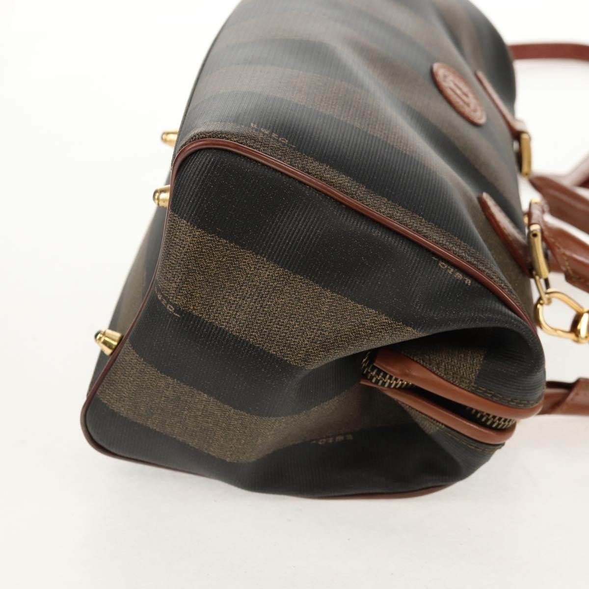 Fendi Vintage Pequin Convertible Boston Bag - Brandsamsara