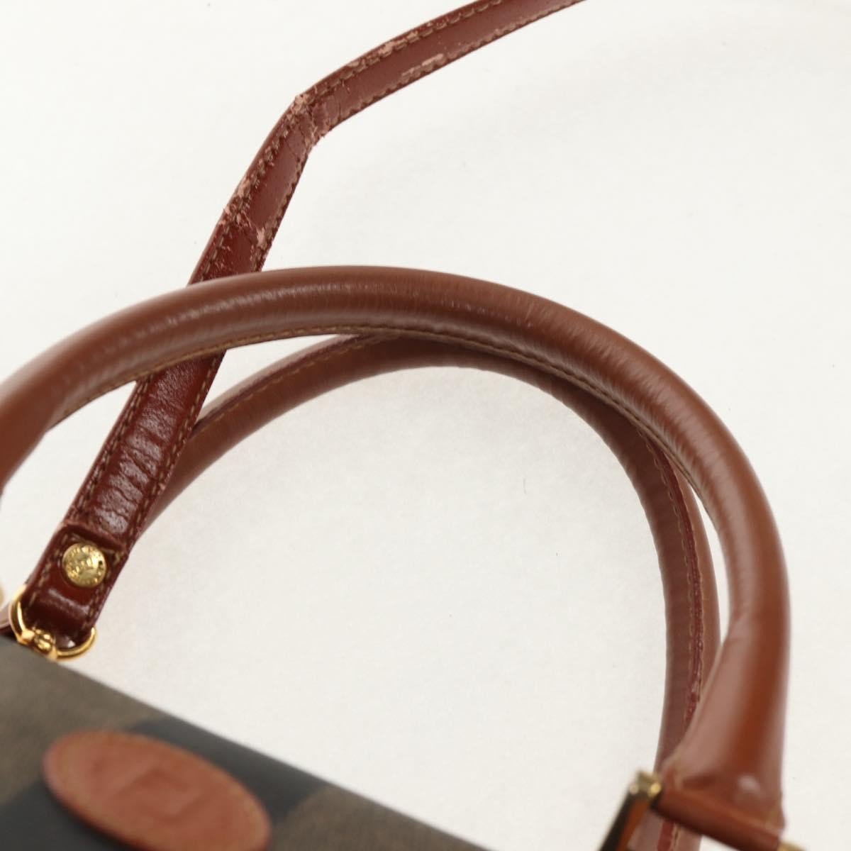 Fendi Vintage Pequin Convertible Boston Bag - Brandsamsara