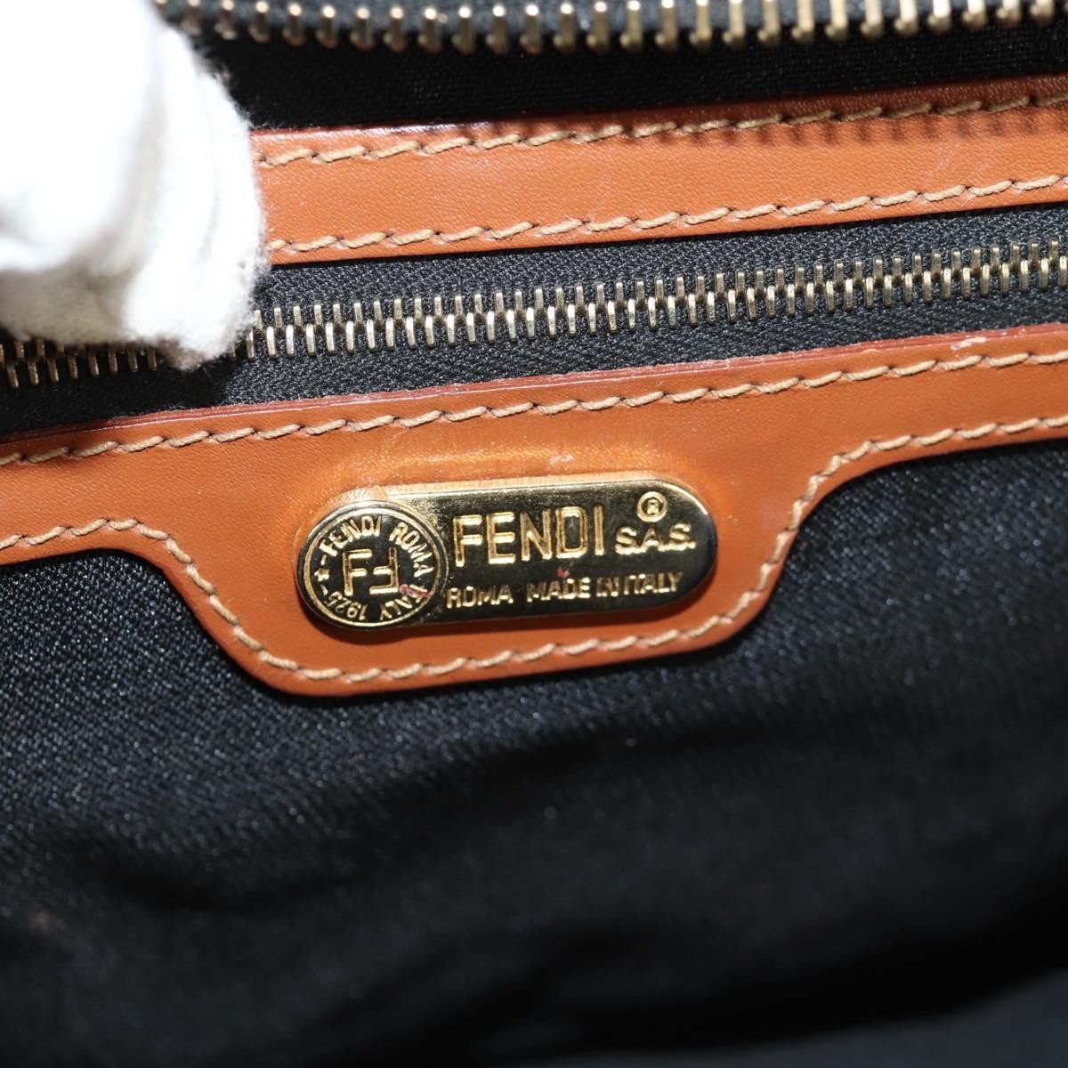 Fendi Vintage Pequin Convertible Boston Bag - Brandsamsara