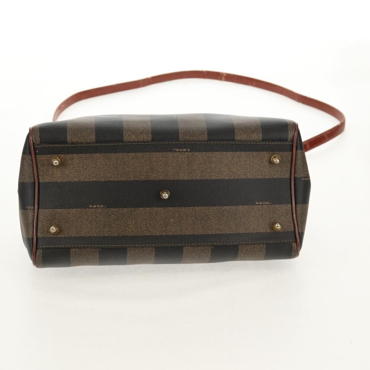 Fendi Vintage Pequin Convertible Boston Bag - Brandsamsara
