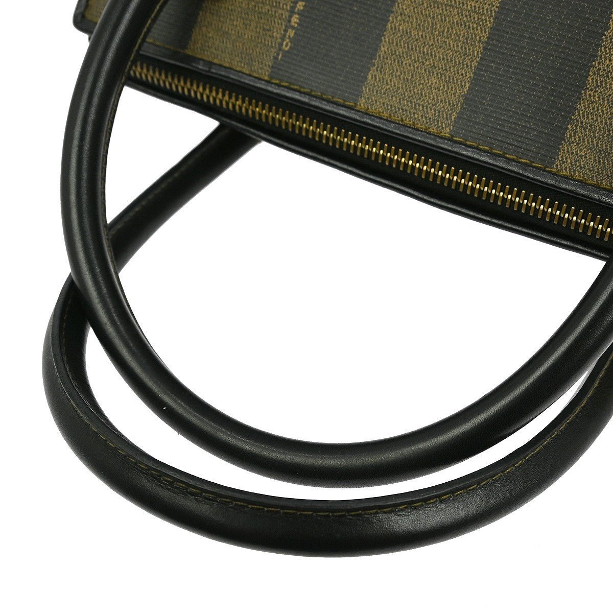 Fendi Vintage Pequin Convertible Zip Tote - Brandsamsara