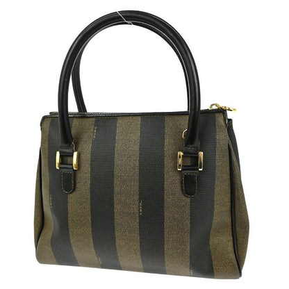 Fendi Vintage Pequin Convertible Zip Tote - Brandsamsara