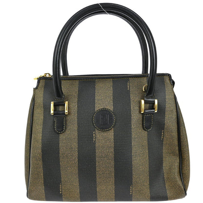 Fendi Vintage Pequin Convertible Zip Tote - Brandsamsara