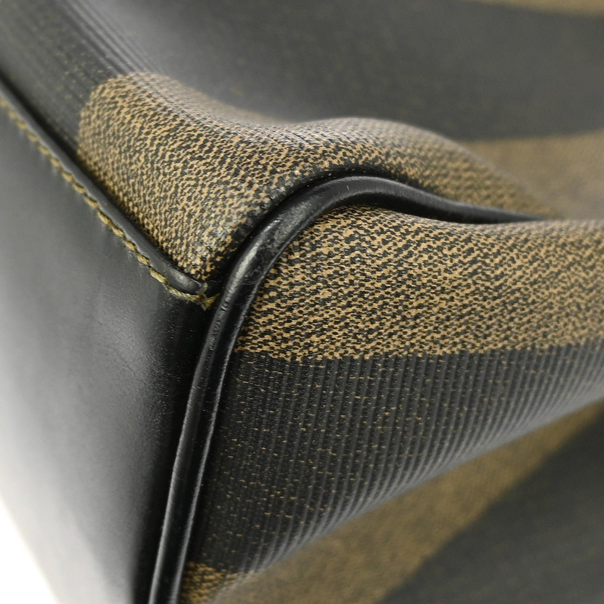 Fendi Vintage Pequin Convertible Zip Tote - Brandsamsara