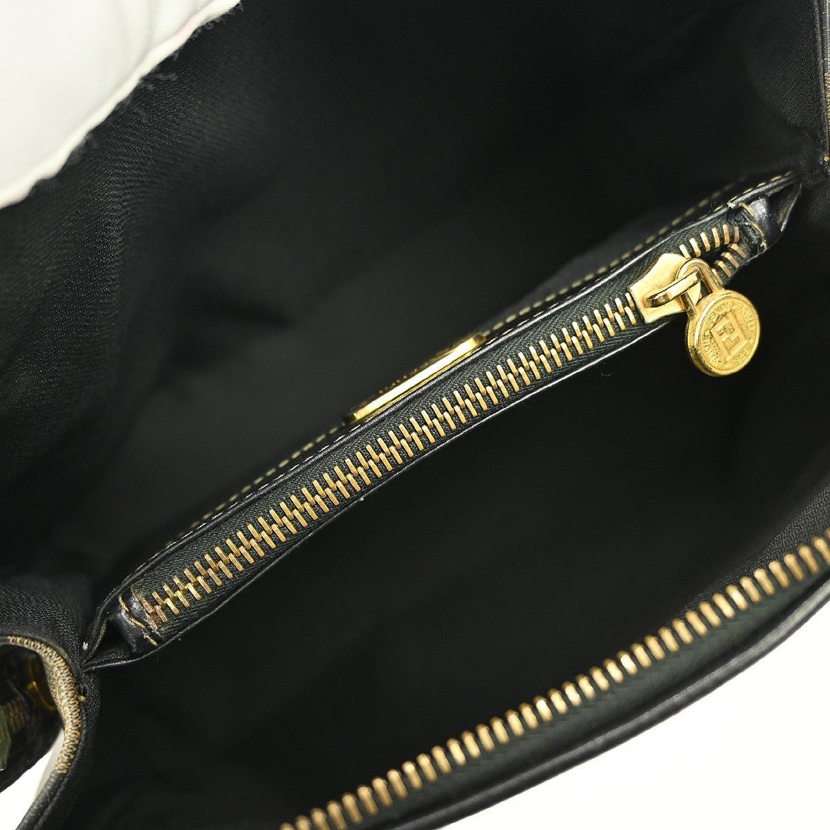 Fendi Vintage Pequin Convertible Zip Tote - Brandsamsara