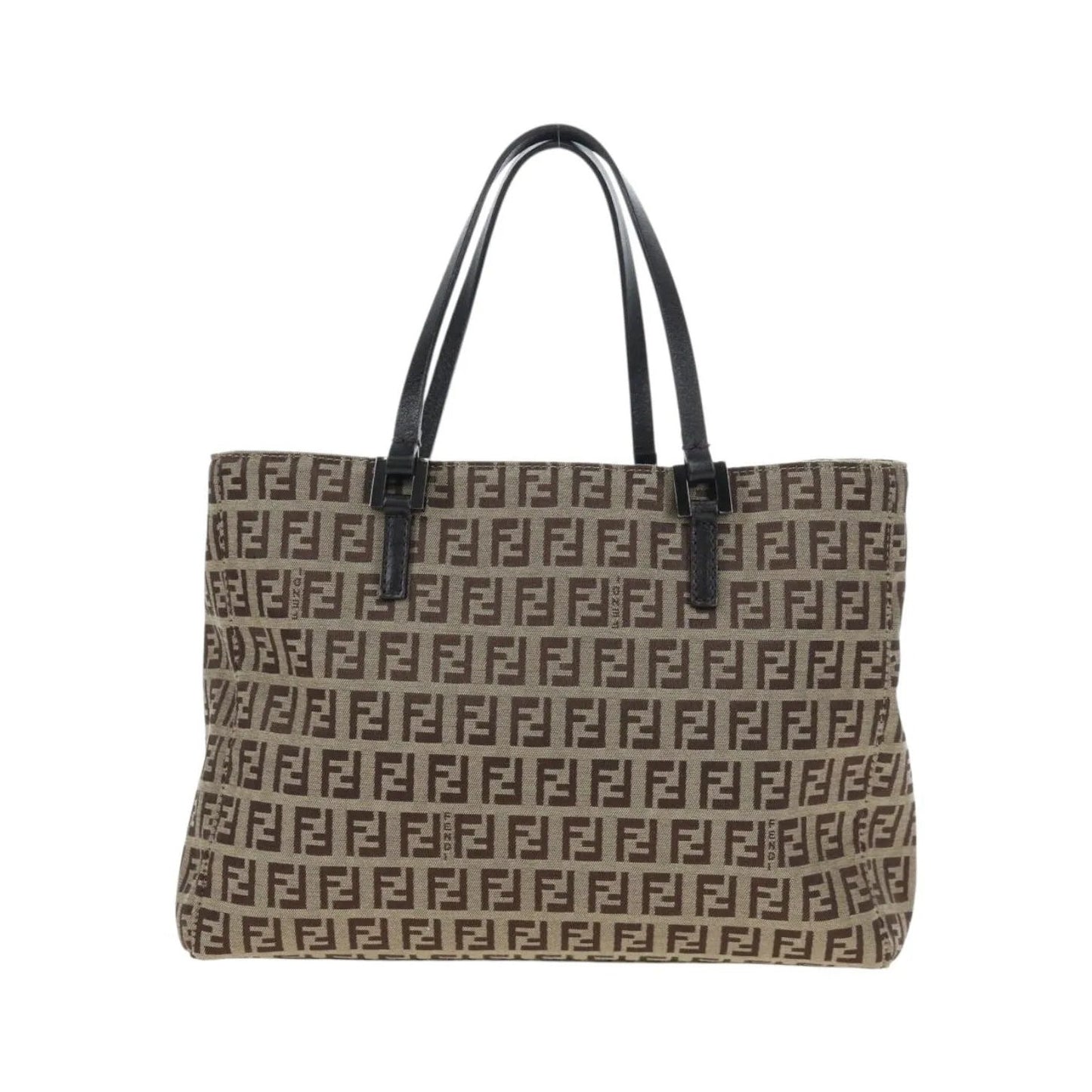 Fendi Vintage Shopping Tote Zucchino Canvas, Beige, Canvas, Shoulder Bag