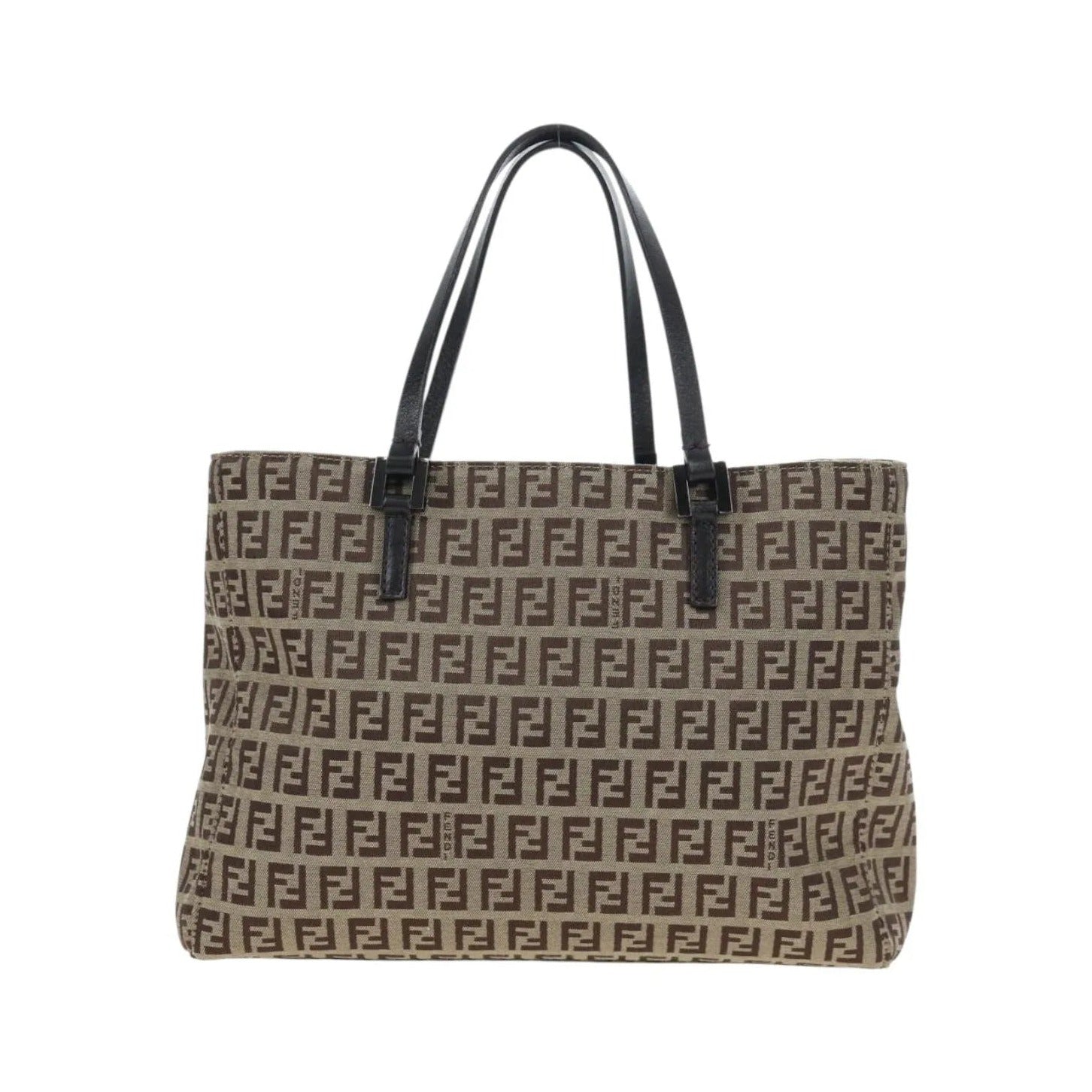 Fendi Vintage Shopping Tote Zucchino Canvas, Beige, Canvas, Shoulder Bag