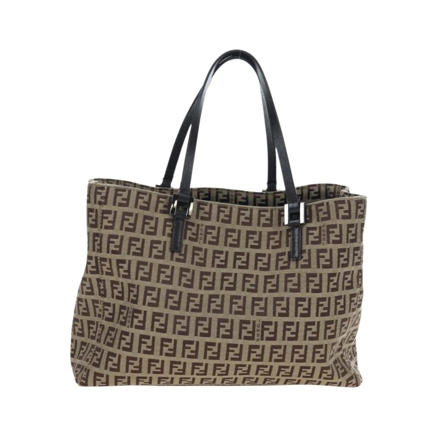 Fendi Vintage Shopping Tote Zucchino Canvas, Beige, Canvas, Shoulder Bag