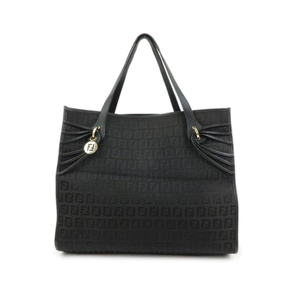 Fendi Vintage Shopping Zucchino Canvas, Brown, Canvas, Tote Bag