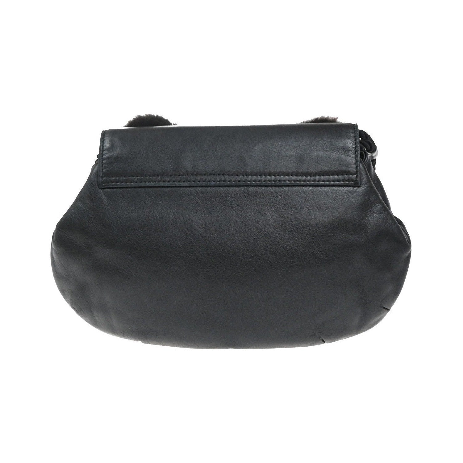 Fendi Vintage shoulderbag Leather, Black, Leather, Shoulder Bag