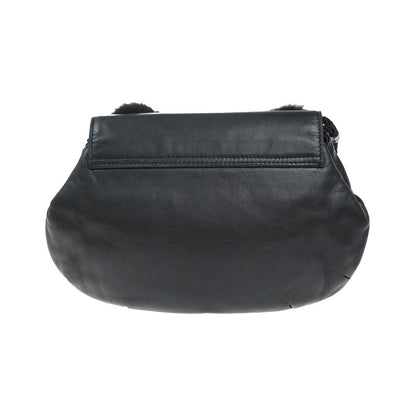 Fendi Vintage shoulderbag Leather, Black, Leather, Shoulder Bag