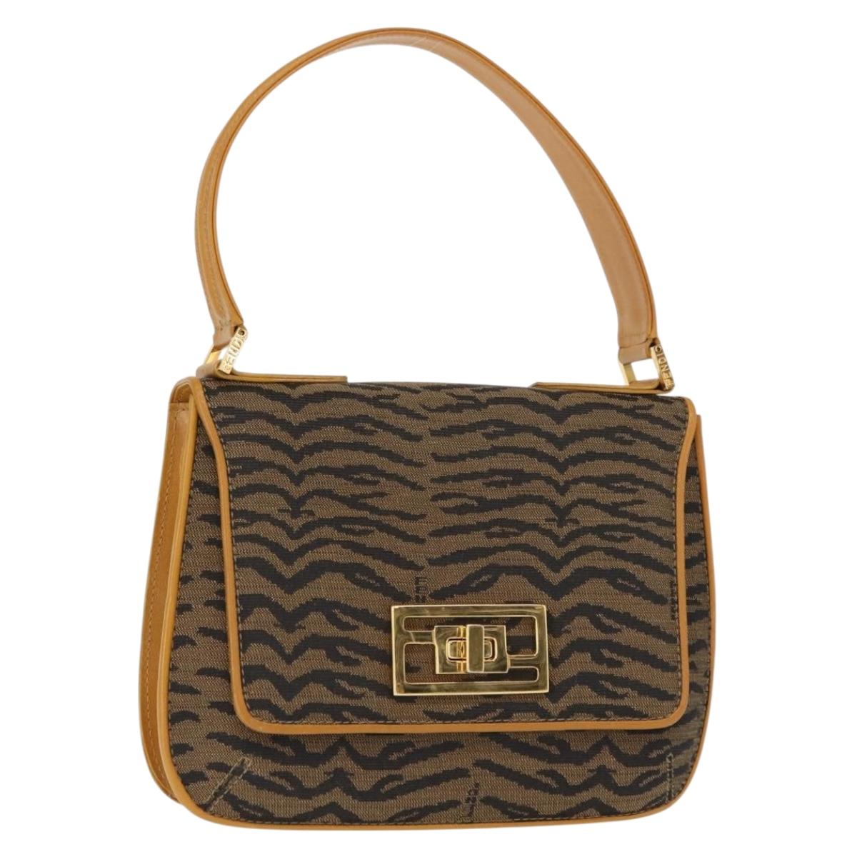 Fendi Vintage Tiger Print Shoulder Bag - Brandsamsara