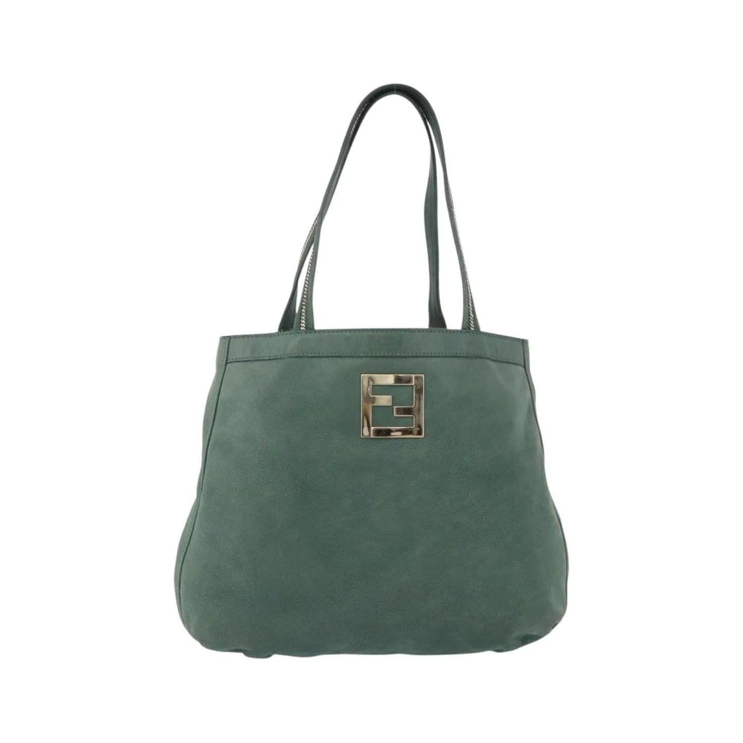 Fendi Vintage Tote leather, Green, Leather, Shoulder Bag