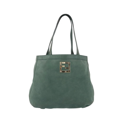 Fendi Vintage Tote leather, Green, Leather, Shoulder Bag