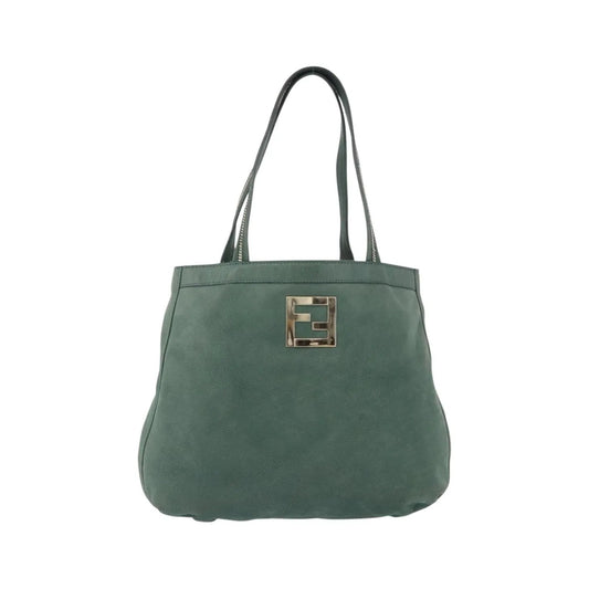 Fendi Vintage Tote leather, Green, Leather, Shoulder Bag