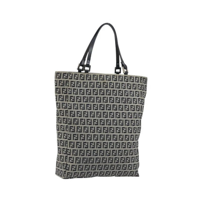 Fendi Vintage Tote Zucchino Canvas, Navy, Canvas, Tote Bag