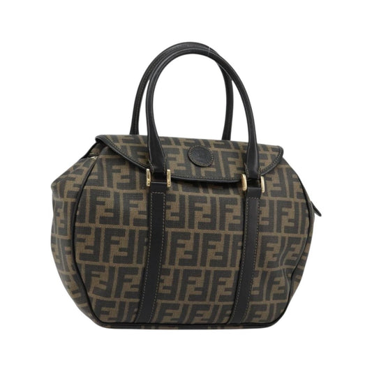Fendi Vintage Zucca Canvas, Brown, Canvas, Tote Bag