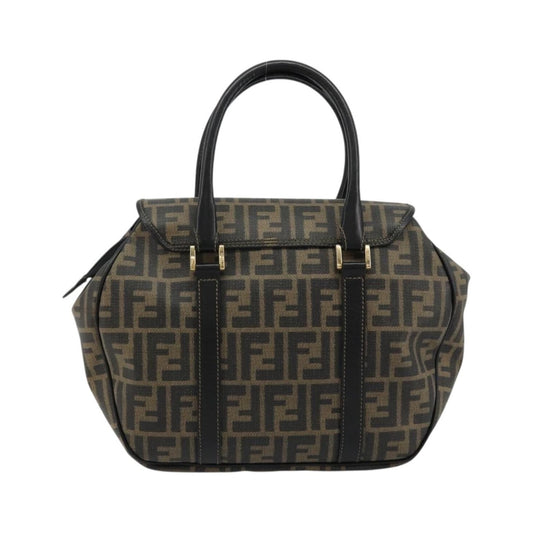 Fendi Vintage Zucca Canvas, Brown, Canvas, Tote Bag