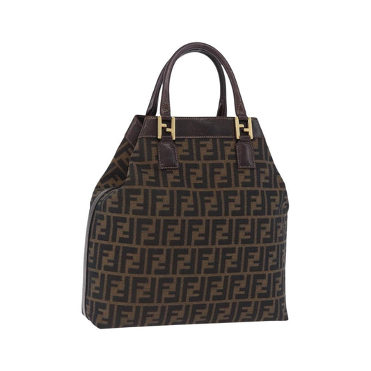 Fendi Vintage Zucca Zucca canvas, Brown, Canvas, Handbag