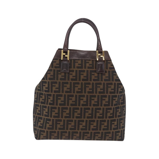 Fendi Vintage Zucca Zucca canvas, Brown, Canvas, Handbag