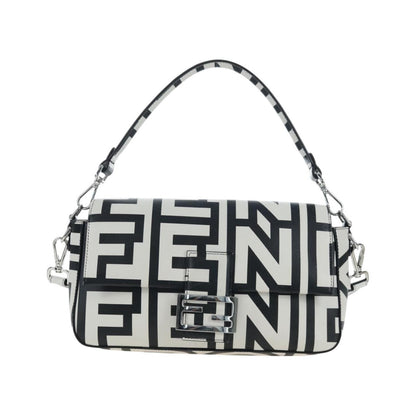 Fendi x Marc Jacobs Baguette NM Printed Leather, Black, Leather, Handbag