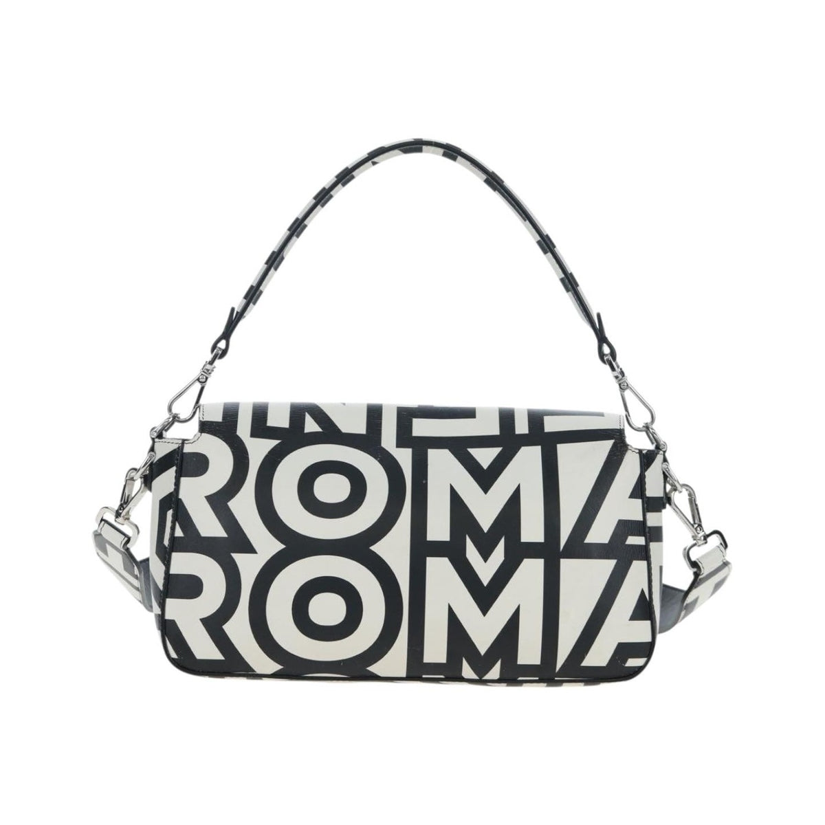 Fendi x Marc Jacobs Baguette NM Printed Leather, Black, Leather, Handbag
