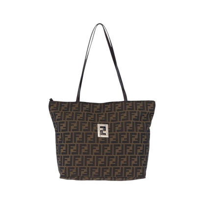 Fendi Zucca Canvas, Brown, Canvas, Tote Bag