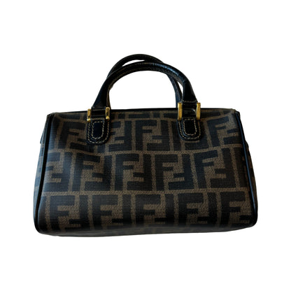Fendi Zucca Canvas, Brown, Canvas, Handbag