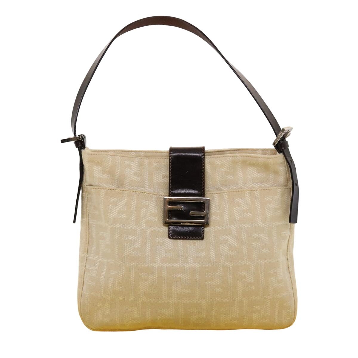 FENDI Zucca Canvas Mamma Baguette - Brandsamsara