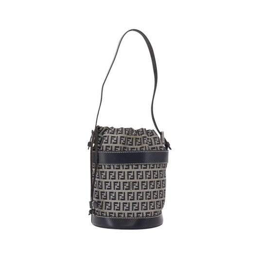 Fendi Zucchino Canvas, Navy, Canvas, Handbag