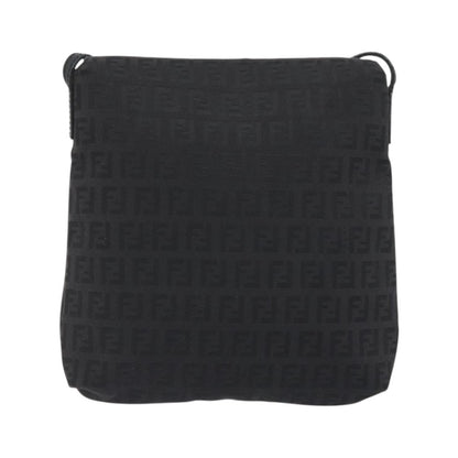 Fendi Zucchino Canvas, Black, Canvas, Handbag
