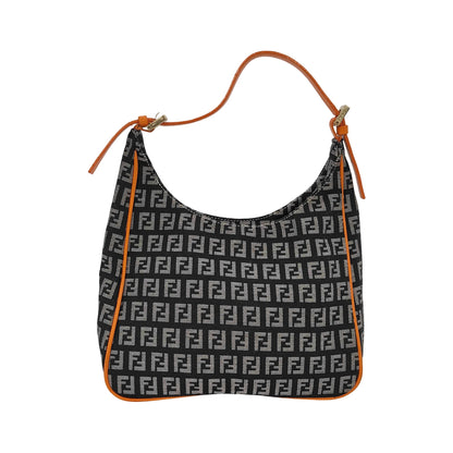 Fendi Zucchino Hobo Zucchino Canvas, Multicolour, Canvas, Handbag