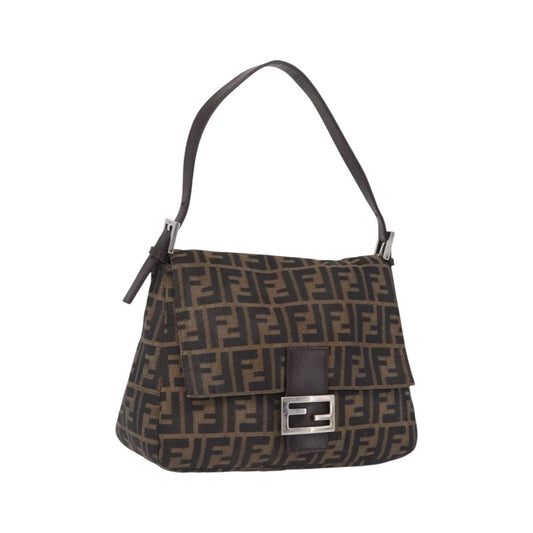 Fendi Zucchino Mamma Baguette Canvas, Multicolour, Canvas, Shoulder Bag