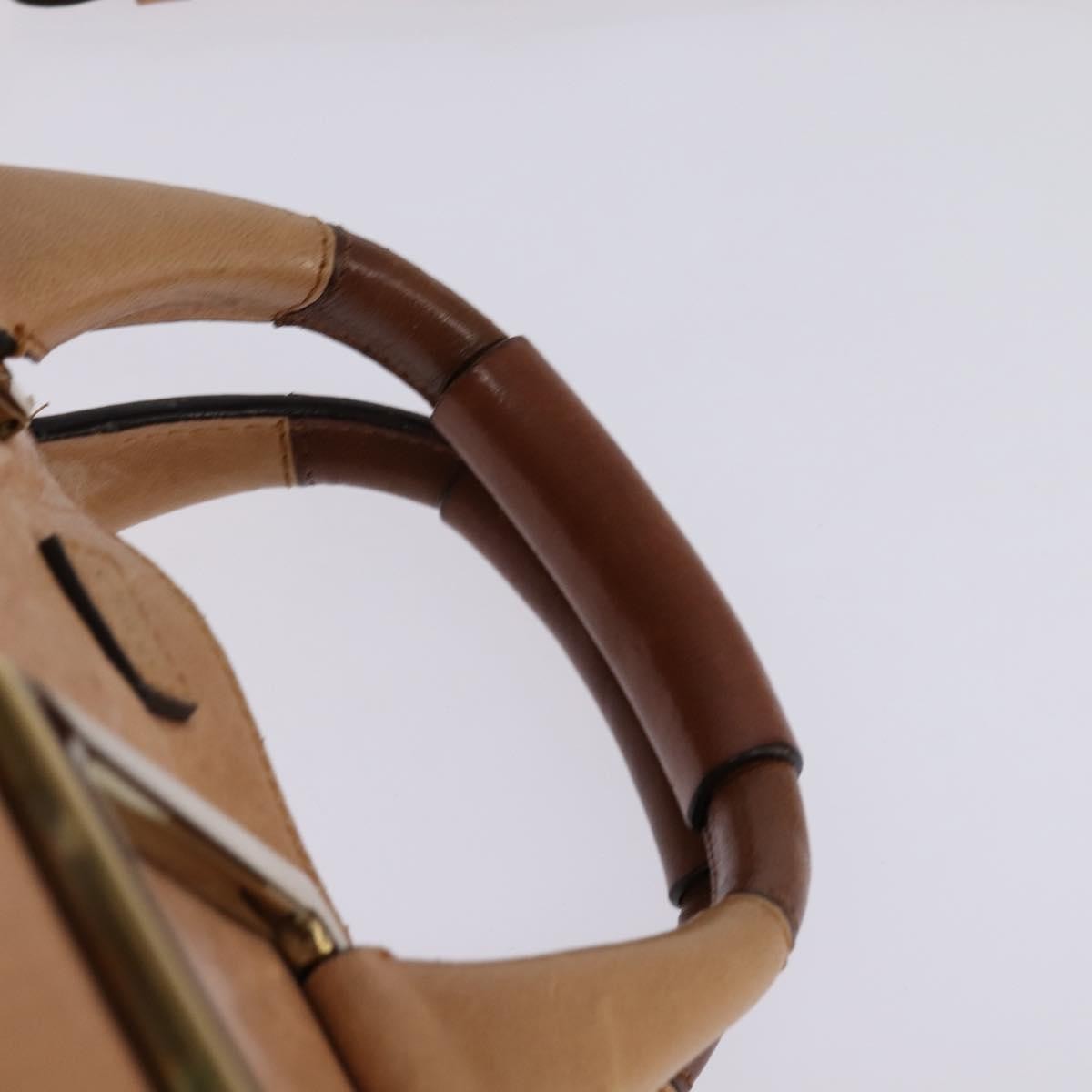 Chloe Ethel Leather, Beige, Leather, Handbag