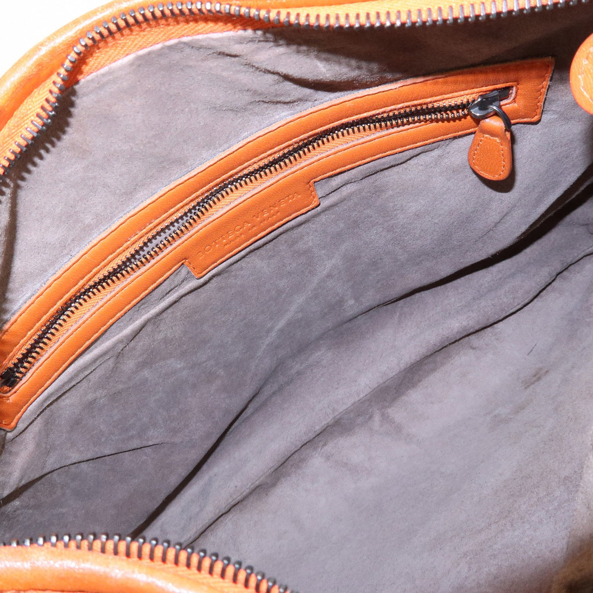 Bottega Veneta Veneta Hobo Intrecciato Nappa, Orange, Leather, Shoulder Bag