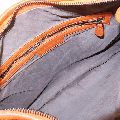 Bottega Veneta Veneta Hobo Intrecciato Nappa, Orange, Leather, Shoulder Bag