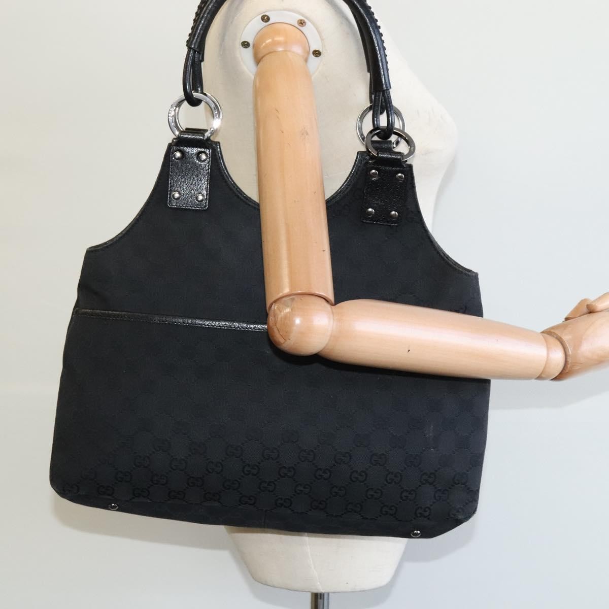 Gucci GG Canvas Canvas, Black, Canvas, Shoulder Bag