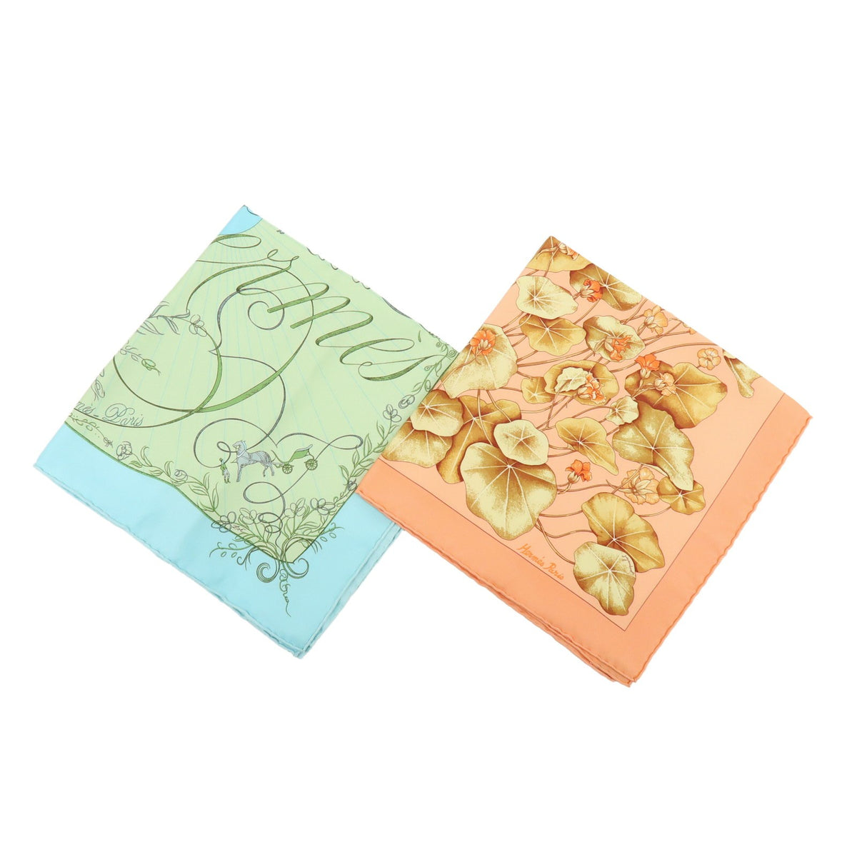 Hermes Carré 45 Les Capucines 100% Silk, Multicolour, Silk, Scarf