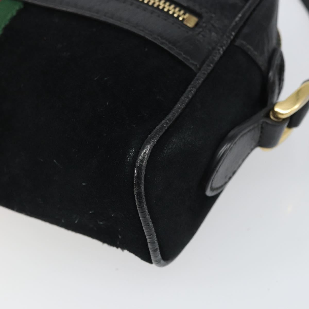Gucci Ophidia Suede, Black, Suede, Shoulder Bag
