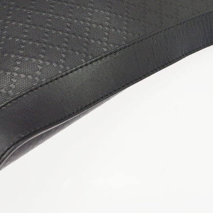 Gucci Lux Flap Messenger Diamante Leather, Black, Leather, Shoulder Bag