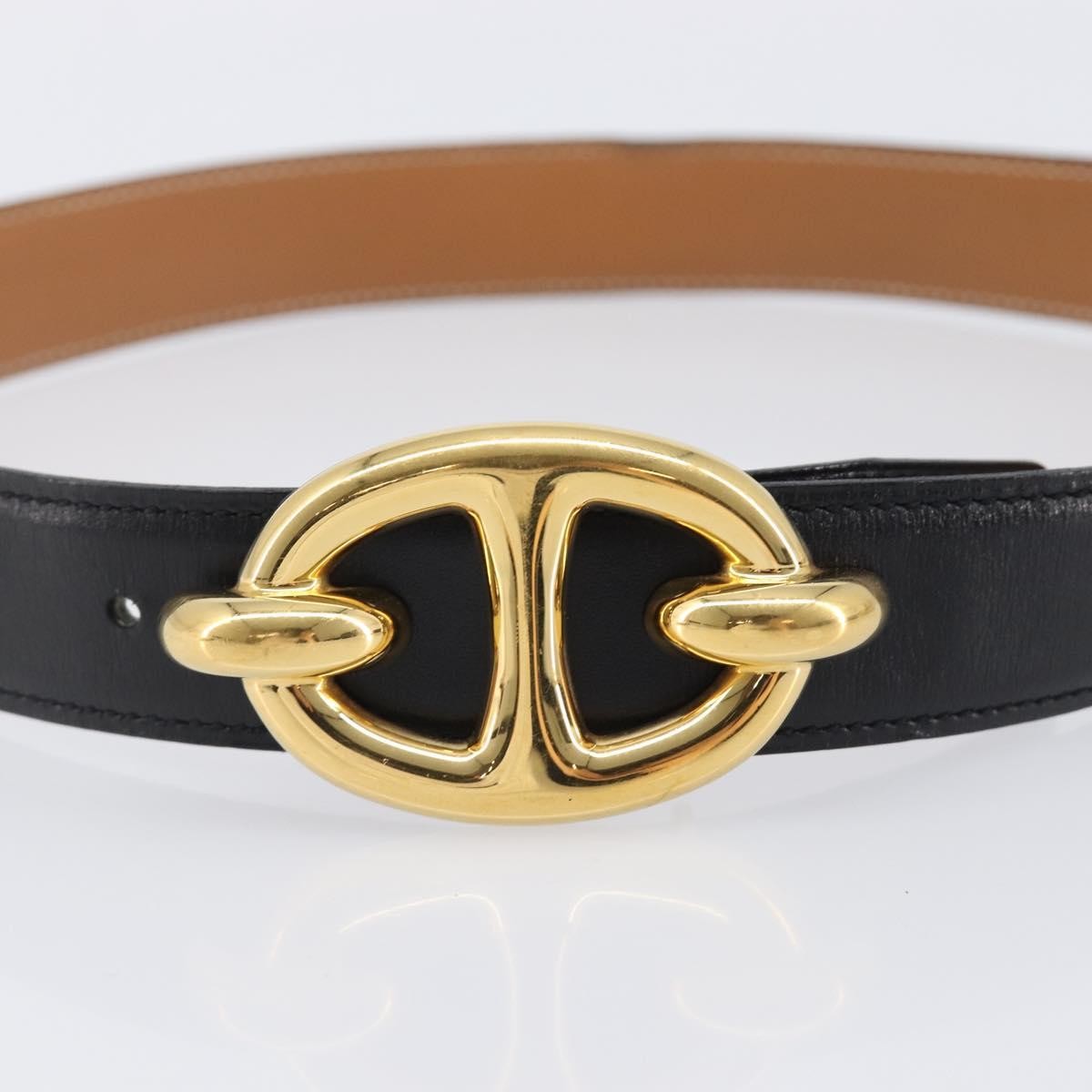 Hermes Chaine D'Ancre Belt Leather, Gold, Leather, Belt