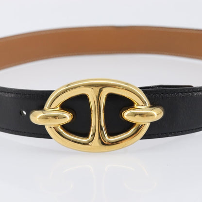 Hermes Chaine D'Ancre Belt Leather, Gold, Leather, Belt