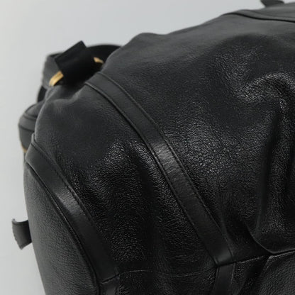 Bvlgari Chandra Leather, Black, Leather, Shoulder Bag