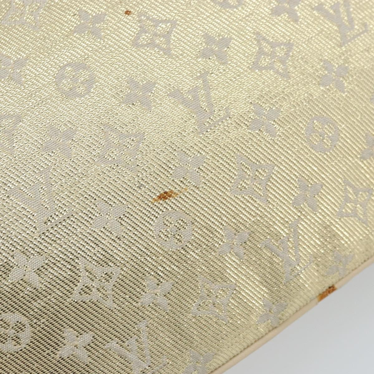 Louis Vuitton McKenna Mini Lin, Gold, Canvas, Shoulder Bag